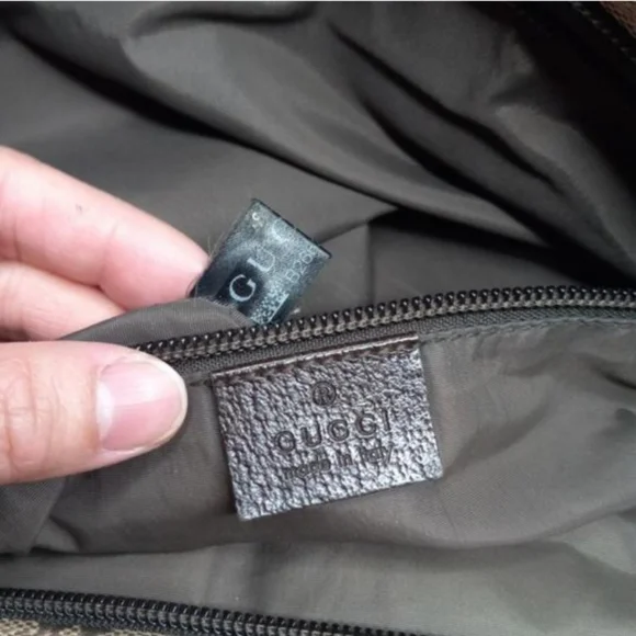 Authentic Gucci GG Monogram Supreme Sherry Web Diaper Tote Bag - Picture 6 of 11